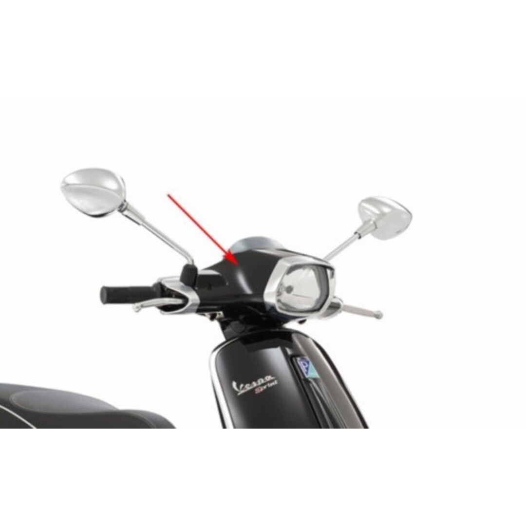 stuurkap boven sprint zwart lucido 94 piag orig 1b00007100090