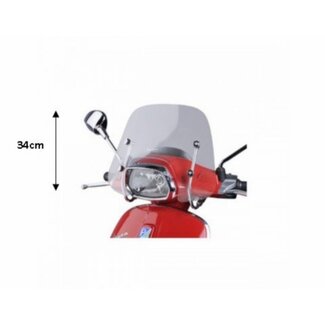 windscherm + bev. set laag sprint 34cm smoke piag orig 1b001162
