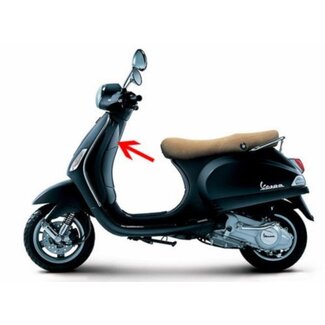 beenschild vespa lx zwart grafite 79/a