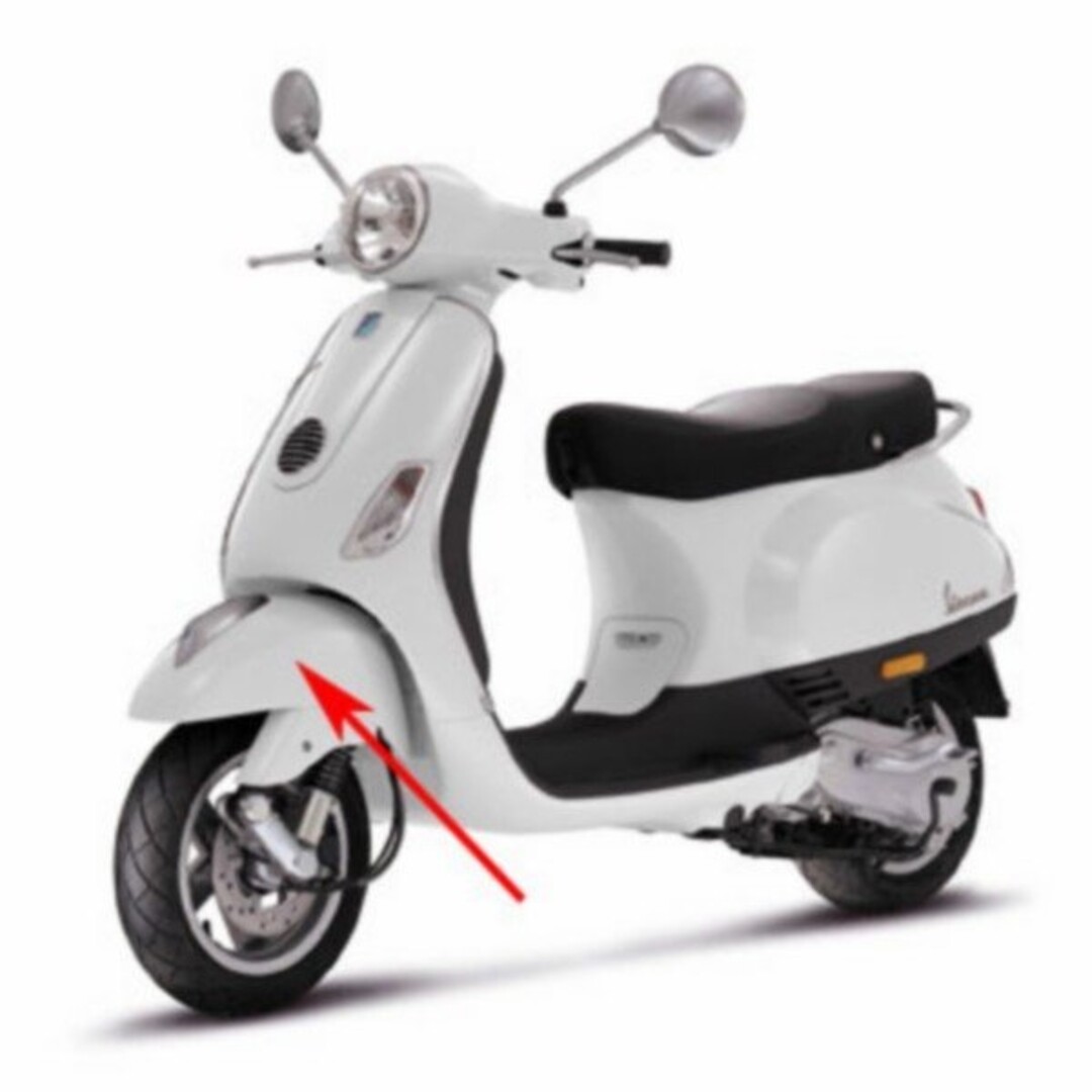 voorspatbord vespa lx fl wit fusion 544
