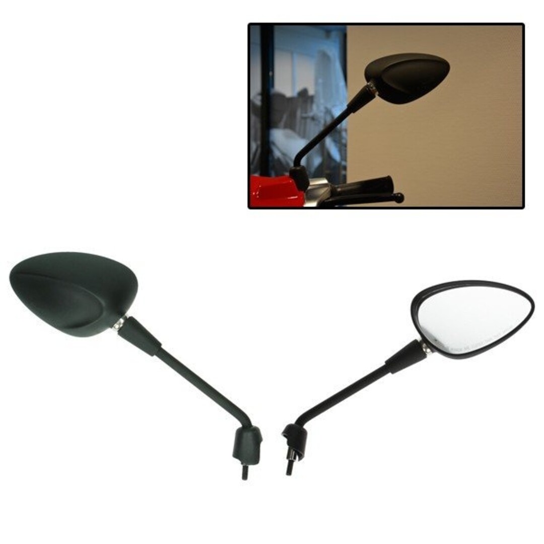 spiegelset lang mod. orig met E-keur sprint zwart mat