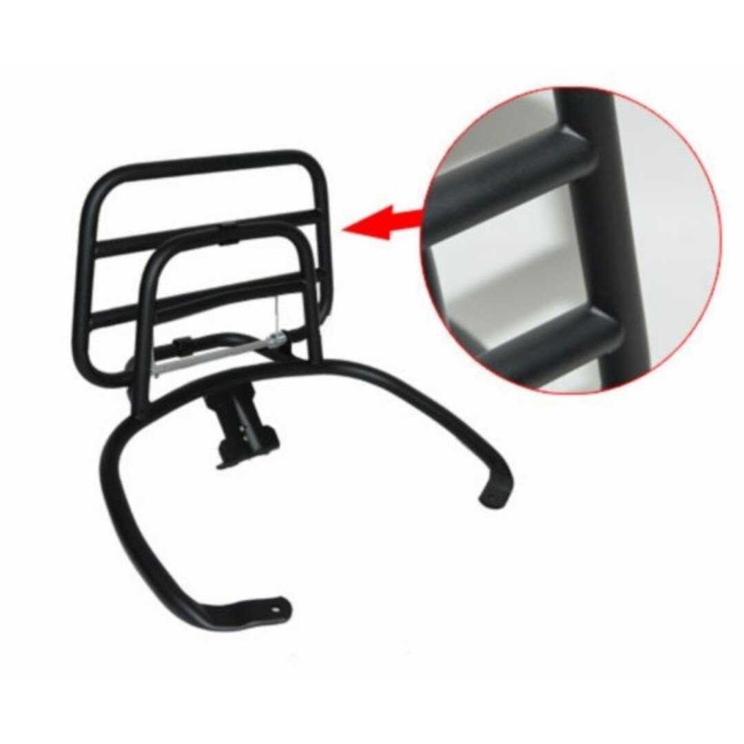 achterdrager opklapbaar orig. kwaliteit mat zwart primav/sprin