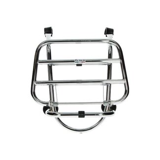 voordrager opklapbaar (made in Italy) lx125/vespa lx/vespa S chroom voor