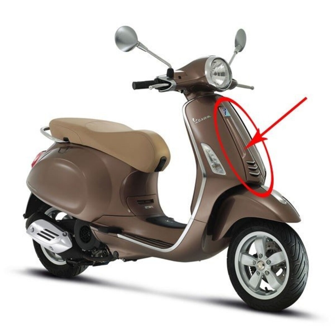 Vespa voorscherm midden primavera bruin 129/a piag orig 1b000203000md