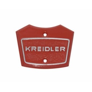 Kreidler plaatje + logo koplamphuis kreidler rood boven