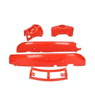 plaatwerkset plastic kreidler rood 4-delig