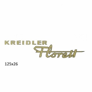 sticker kreidler florett goud