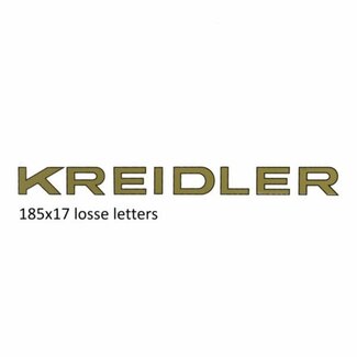 Kreidler Kreidler sticker goud 185x17mm – losse letters