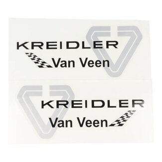 Kreidler sticker Kreidler Van Veen zwart/grijs
