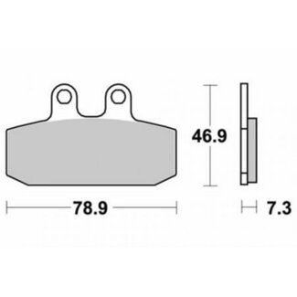 remblokset leonardo 125/150cc voor sbs 108hf