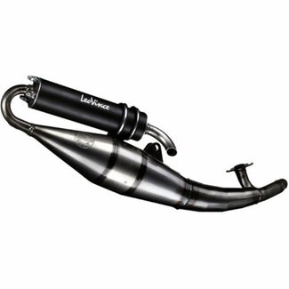 uitlaat cpl rev. e-keur tt black edition minarelli hor blank/zwart leovinci