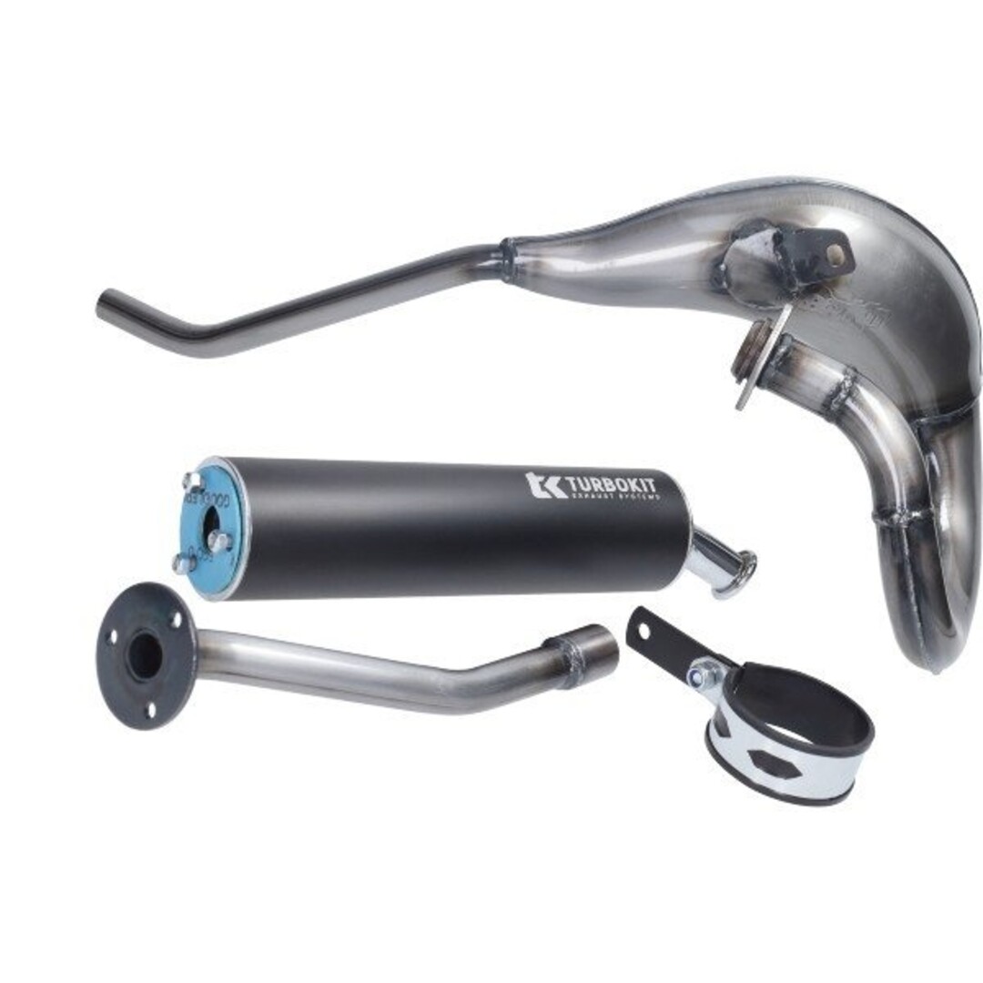 uitlaat met E keur sx, senda 07-18 aprilia/derbi vernis Turbokit