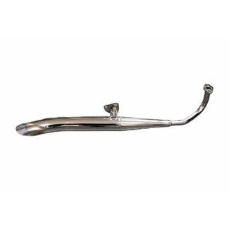 Tomos uitlaat side pipe 50cc snel a3/a35/tomos 22mm chroom (made in EU)