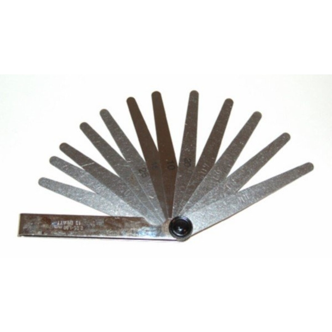 12-delige voelermaatset 0.05-1.00mm – Nauwkeurige meting voor klepspeling en afstelling