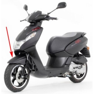 Peugeot voorspatbord kisbee 4t zwart mat h6 orig 779168h6