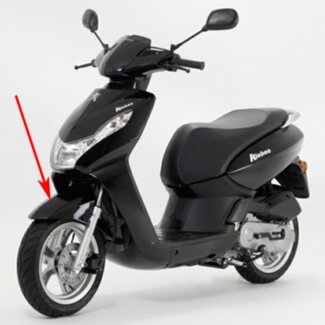 Peugeot voorspatbord kisbee 4t zwart metallic nk orig 779168nk