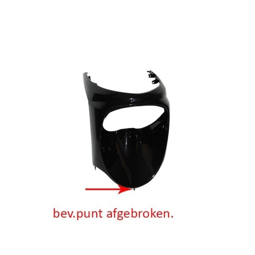 Peugeot voorscherm onder !! SCHADE !! viva zwart DMP