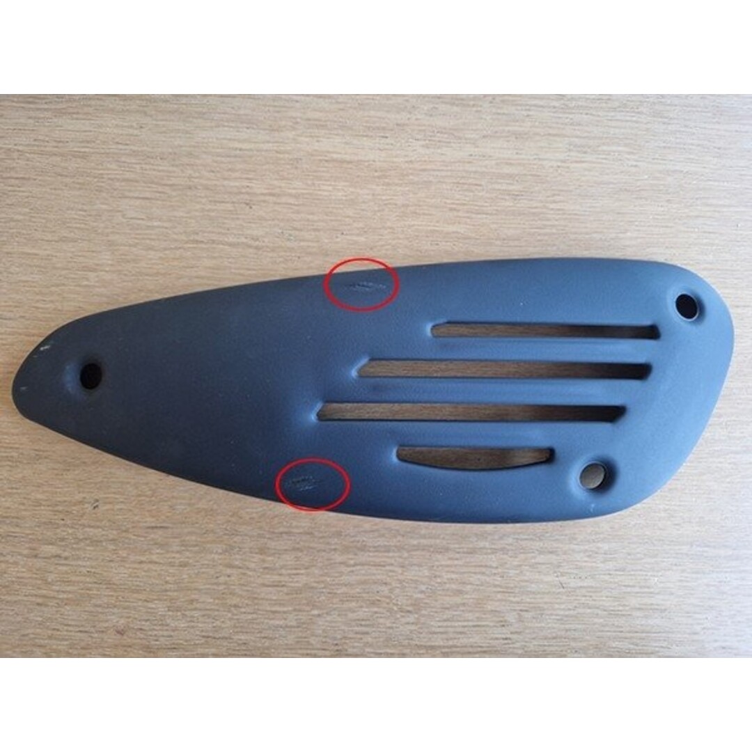 hitteschild uitlaat !! SCHADE !! fly4t4v/lx4t/lxv/primav/vespa S zwart mat