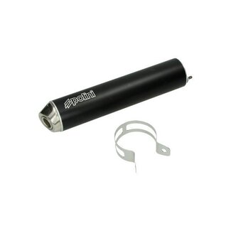 nademper 2-bouts derbi/gpr/min am6/rieju/sen 60mm zwart alu polini 218.0053