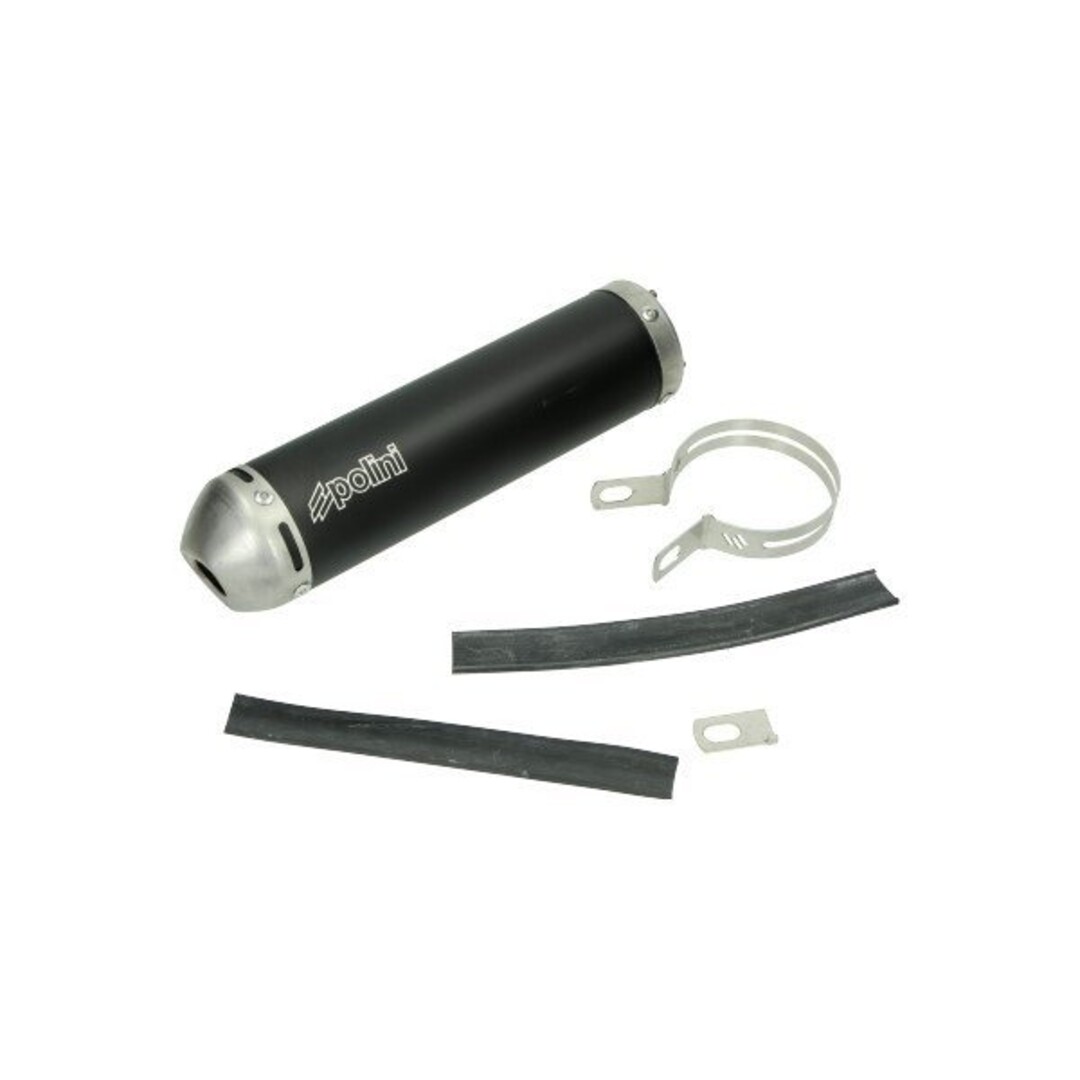 nademper 2-bouts derbi/gpr/min am6/rieju/sen 70mm zwart alu polini 218.0054