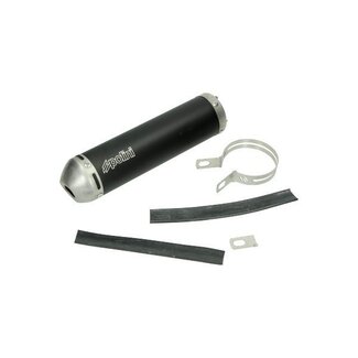 nademper 2-bouts derbi/gpr/min am6/rieju/sen 70mm zwart alu polini 218.0054
