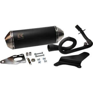 uitlaat cpl e-keur euro-4 '19-'20 gmax/primav/sprin zwart alu Turbokit