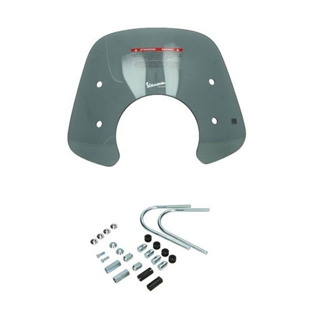 windscherm + bev. set laag 2017-2022 euro-3/4 gts alle mod. smoke piag orig 1b007200