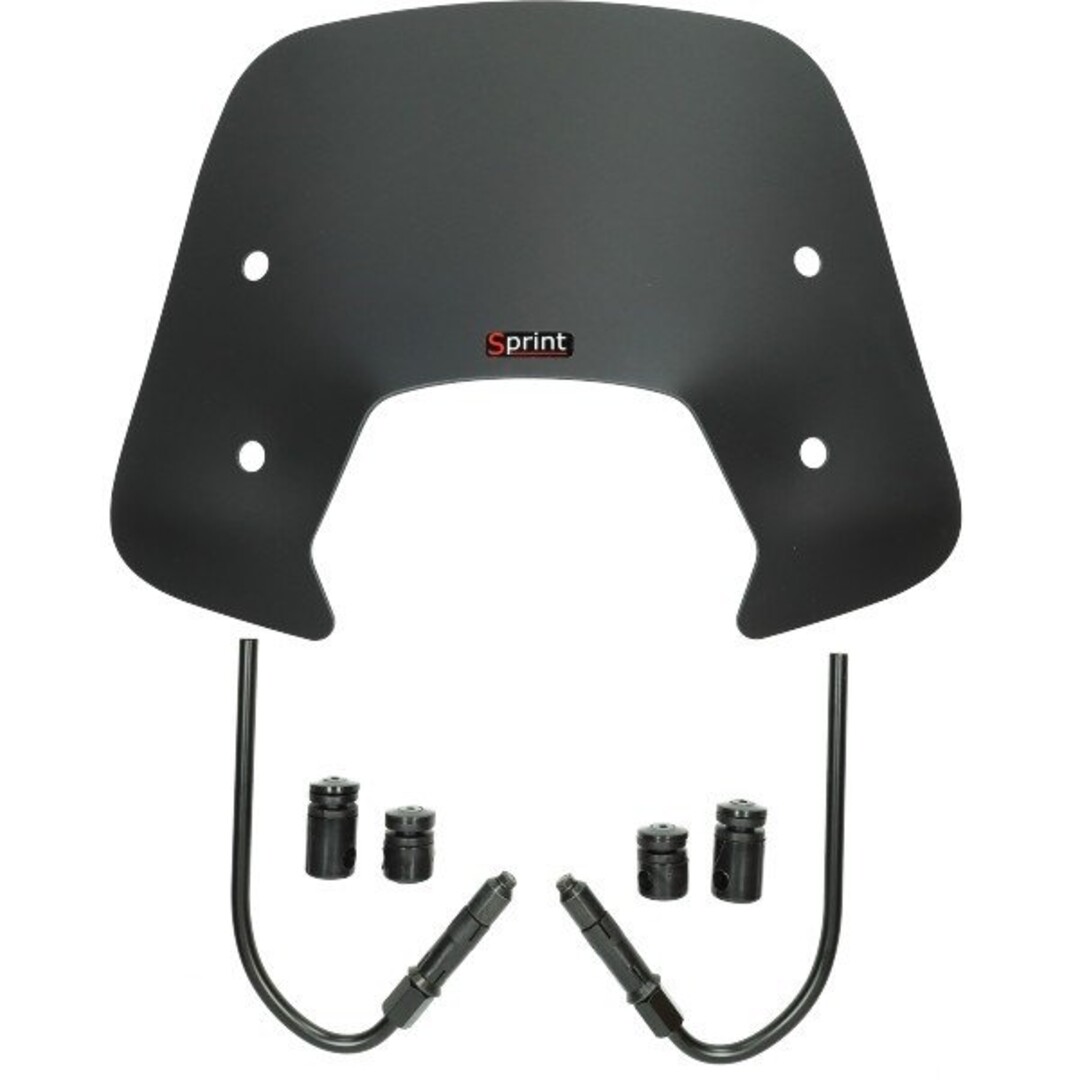 Vespa windscherm + bev. set laag (made in EU) sprint zwart mat