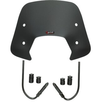 Vespa windscherm + bev. set laag (made in EU) sprint zwart mat
