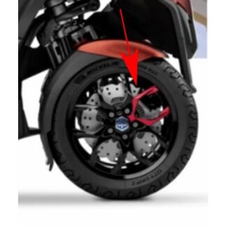 Piaggio sticker voorwiel piaggio mp3 530 HPE rood piag orig 2h005176000a1
