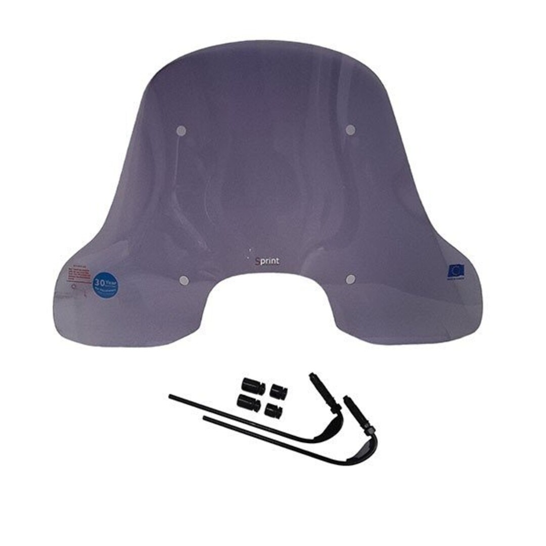 windscherm (made in EU) half hoog (55cm) sprint licht smoke