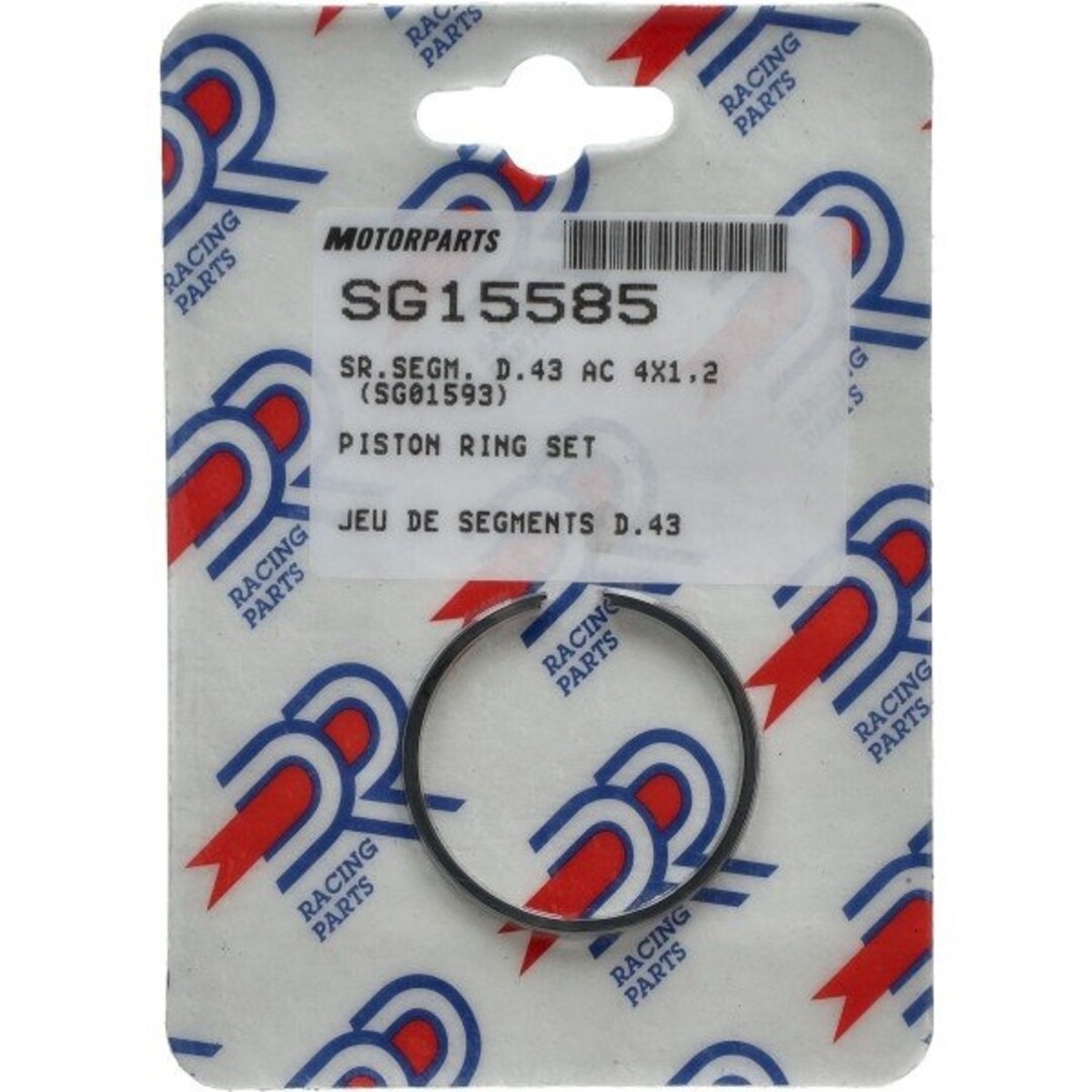 zuigerveerset ciao/citta/vespa 43mm dr