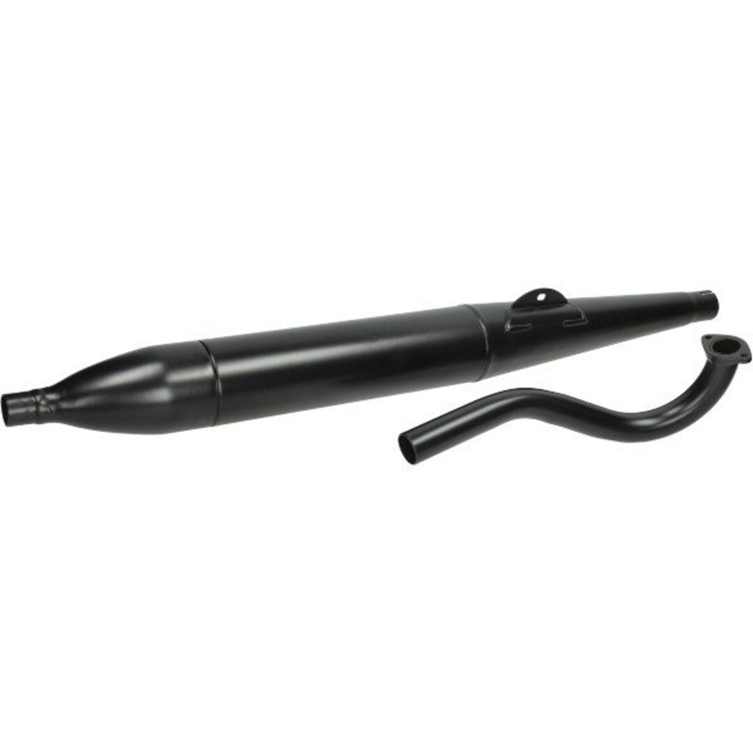 Puch uitlaat cpl + bocht sigaar puch maxi 28mm zwart