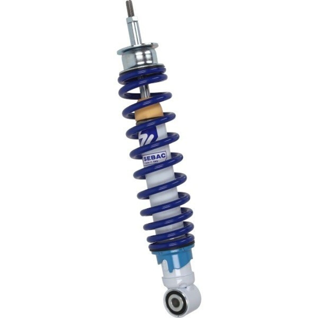 schokbreker voorvork verstelbaar et125/lx125/ski125 blauw/wit sebac