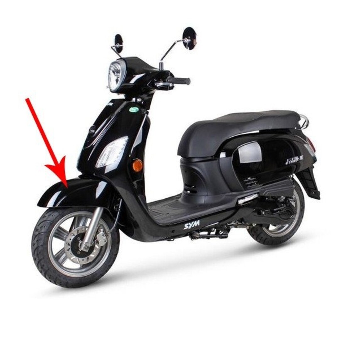 voorspatbord fiddle 3 zwart orig 61100-xfa-000-kg