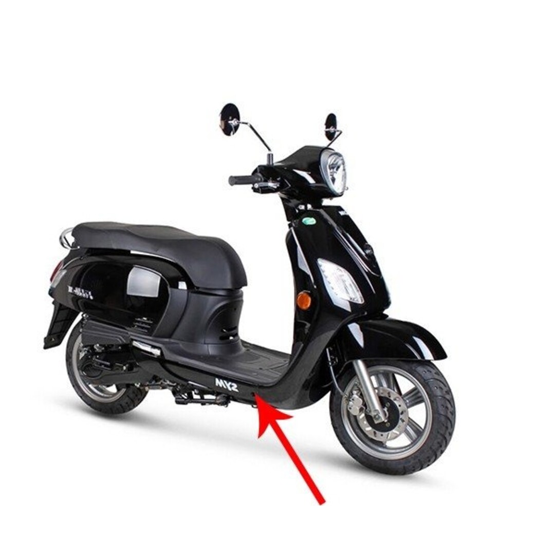 onderspoiler fiddle 3 zwart rechts orig 83520-xfa-000-kg