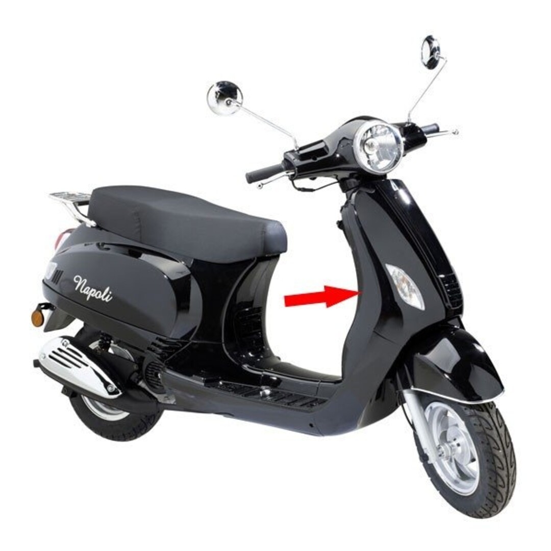 beenschild chi lx/nap/vx50agm zwart glans