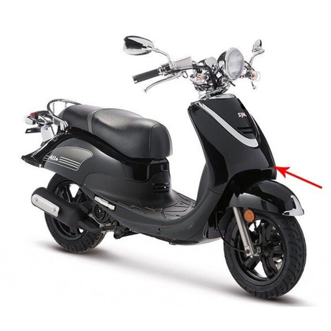 voorscherm boven cello/allo zwart orig 64301-z4a-000-kg