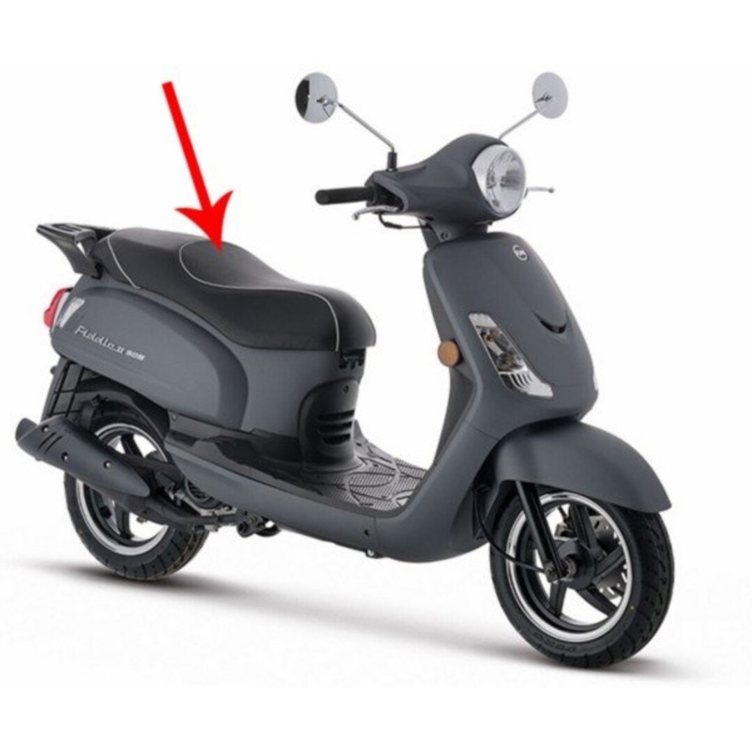 buddyseat fiddle 2 zwart/wit orig 77200-x1a-830-t2