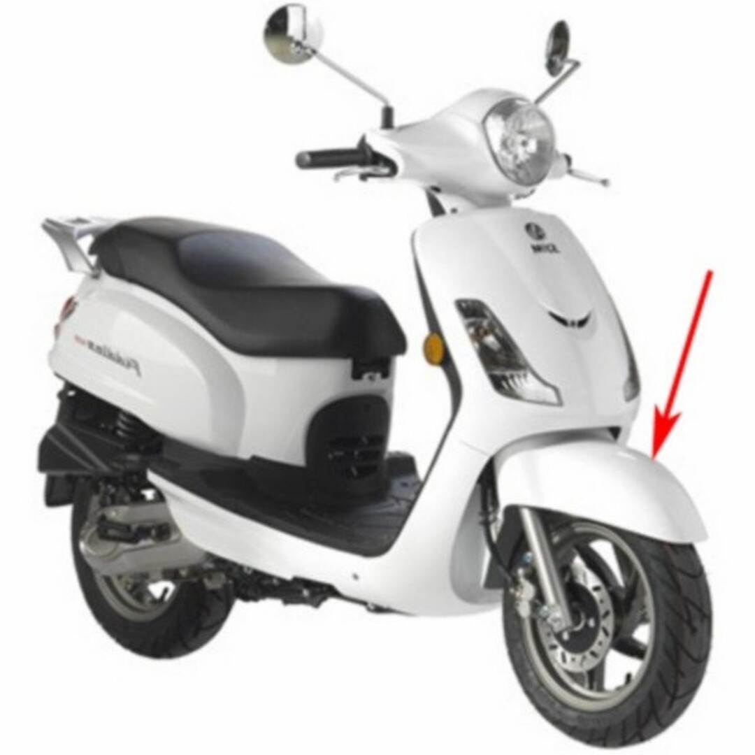 voorspatbord fid/fid2 wit metallic orig 61100-ala-000-wd