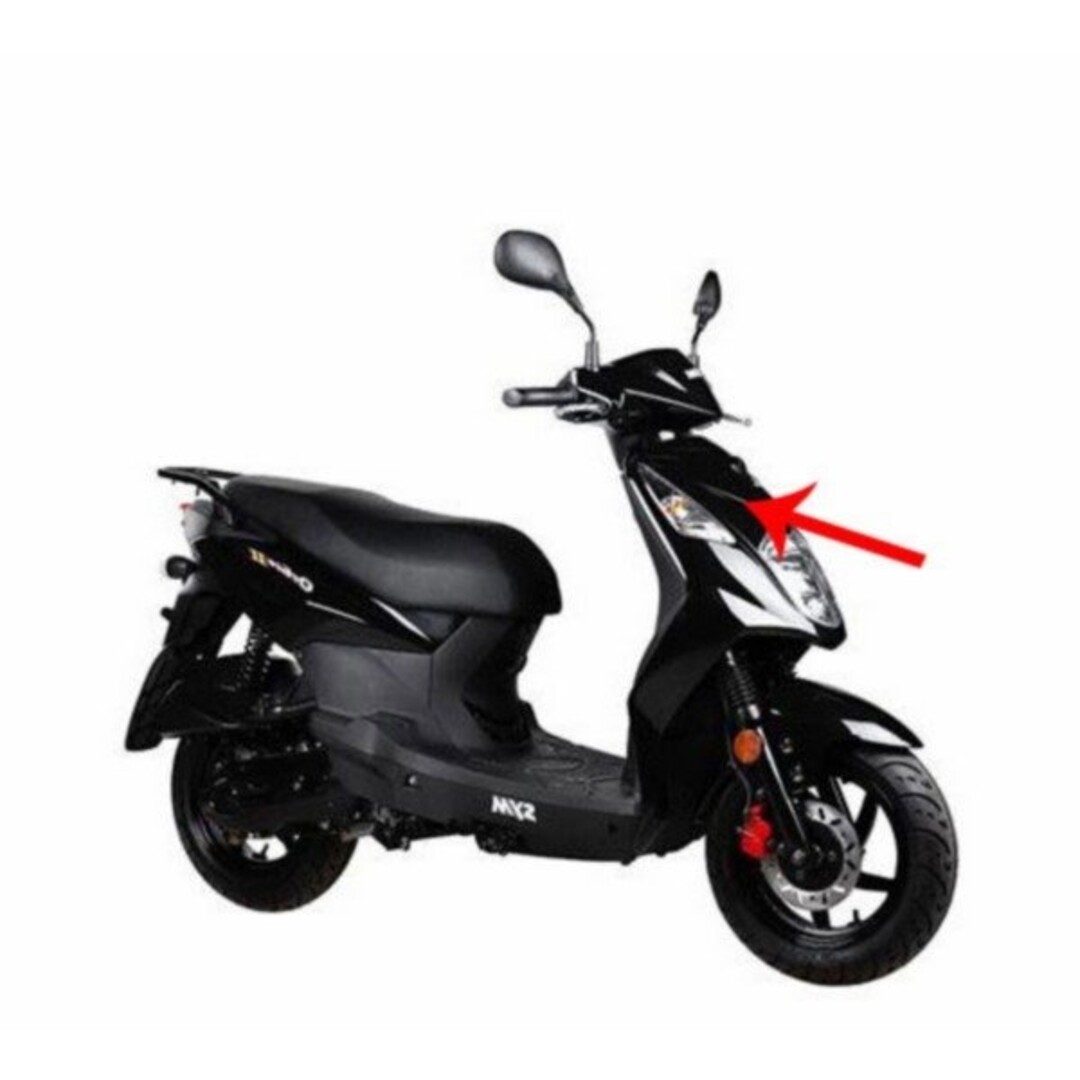 voorscherm orb2/xpro zwart orig 64301-abf-000-kg