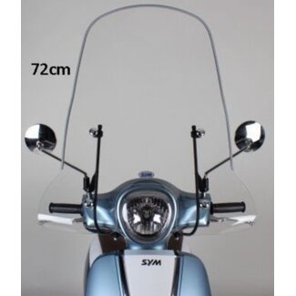 windscherm + bev. set hoog fiddle 3 72cm helder orig sy530-fi3-00l