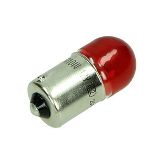 lamp 12V 10W ba15 rood bosma