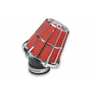 Malossi powerfilter grof chroom/rood malossi 0411299.k0