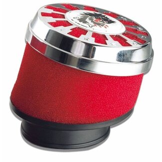 Malossi powerfilter e13 schuin 42-58mm rood malossi mhr 0411505