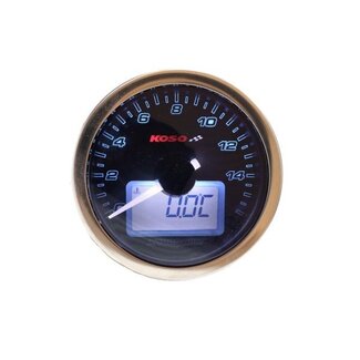 Koso toerenteller + temperatuurmeter 55mm (BA554B12)