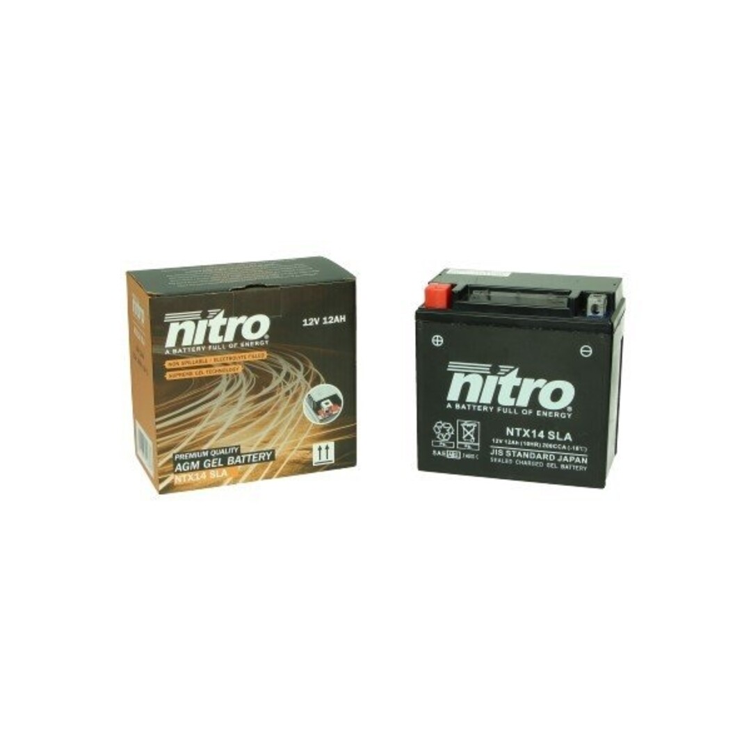 accu ntx14-bs/ytx14-bs sla/gel o.a. MP3 BMW 12amp nitro