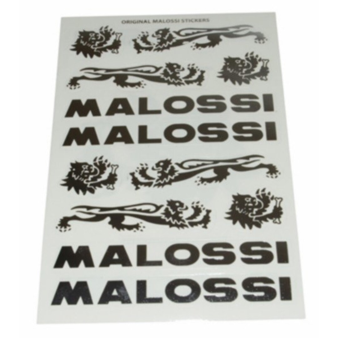 Malossi stickerset chroom/grijs malossi 3314465 3-delig