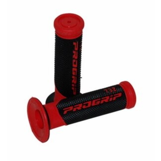 handvatset scooter zwart/rood progrip 732