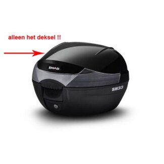 deksel topkoffer sh33 zwart shad